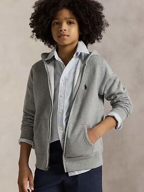 Polo Ralph Lauren Kids French Terry Full-Zip Hoodie